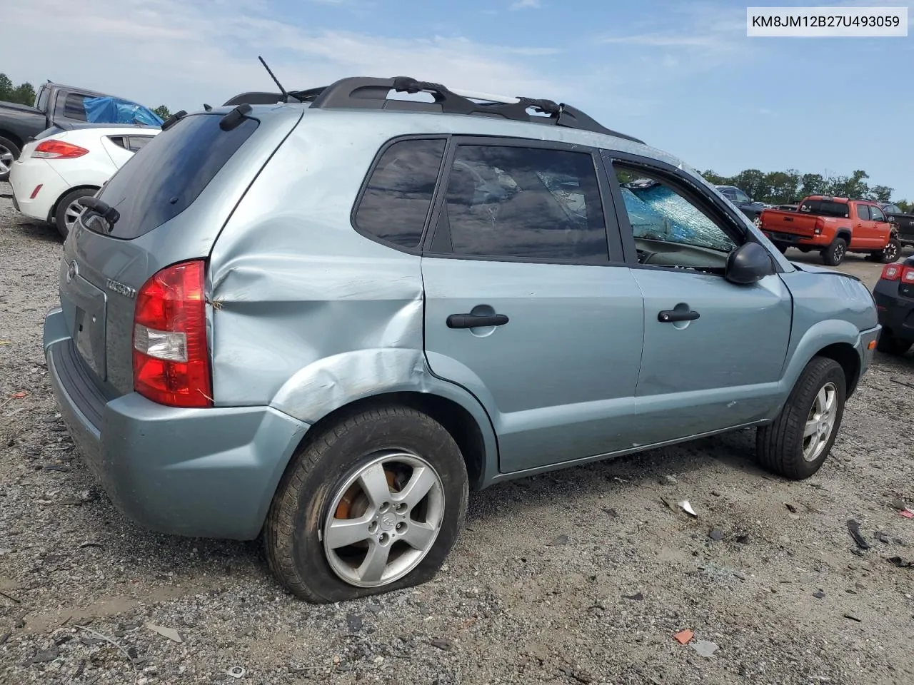 2007 Hyundai Tucson Gls VIN: KM8JM12B27U493059 Lot: 66892704