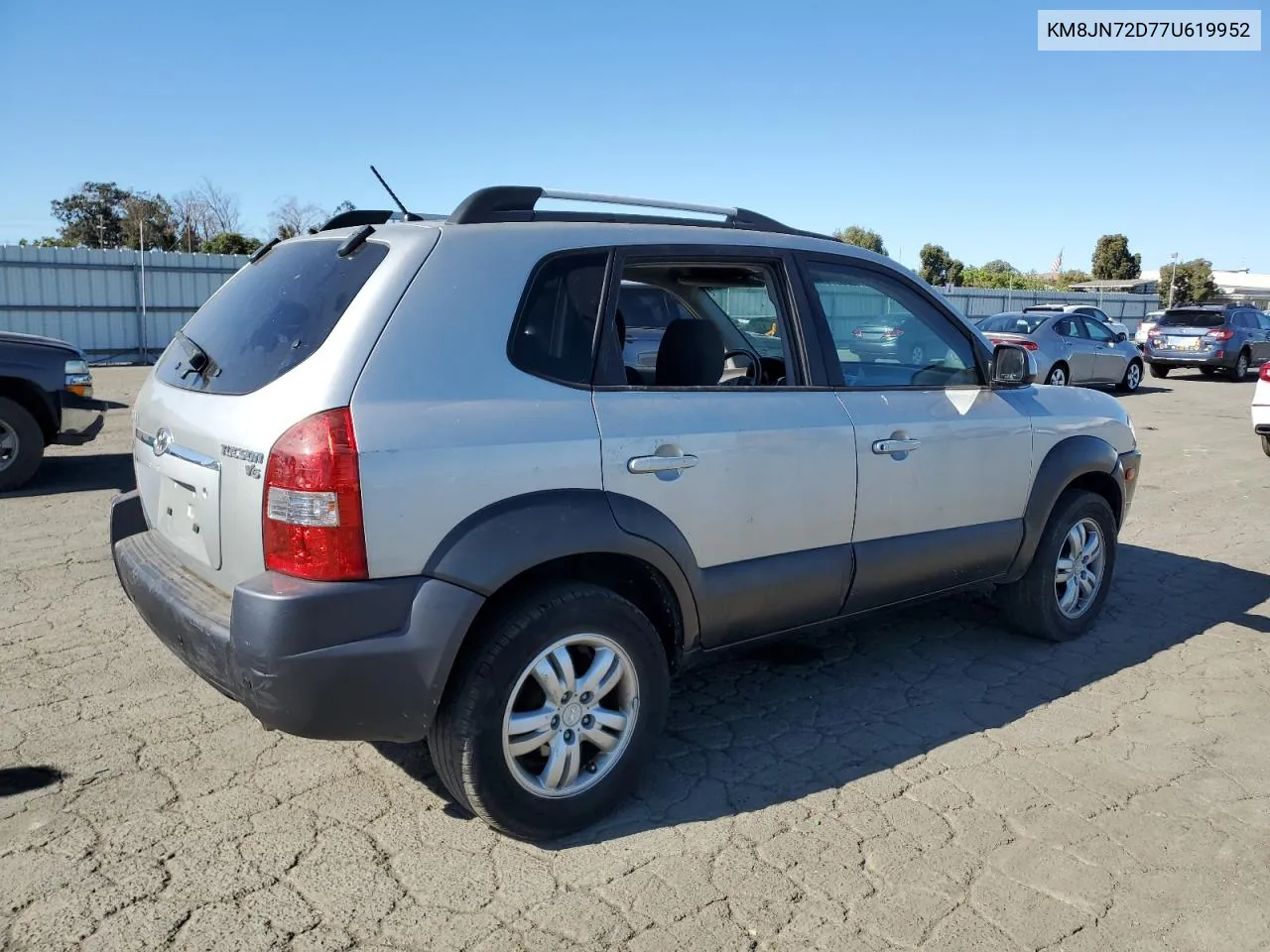 2007 Hyundai Tucson Se VIN: KM8JN72D77U619952 Lot: 67889374