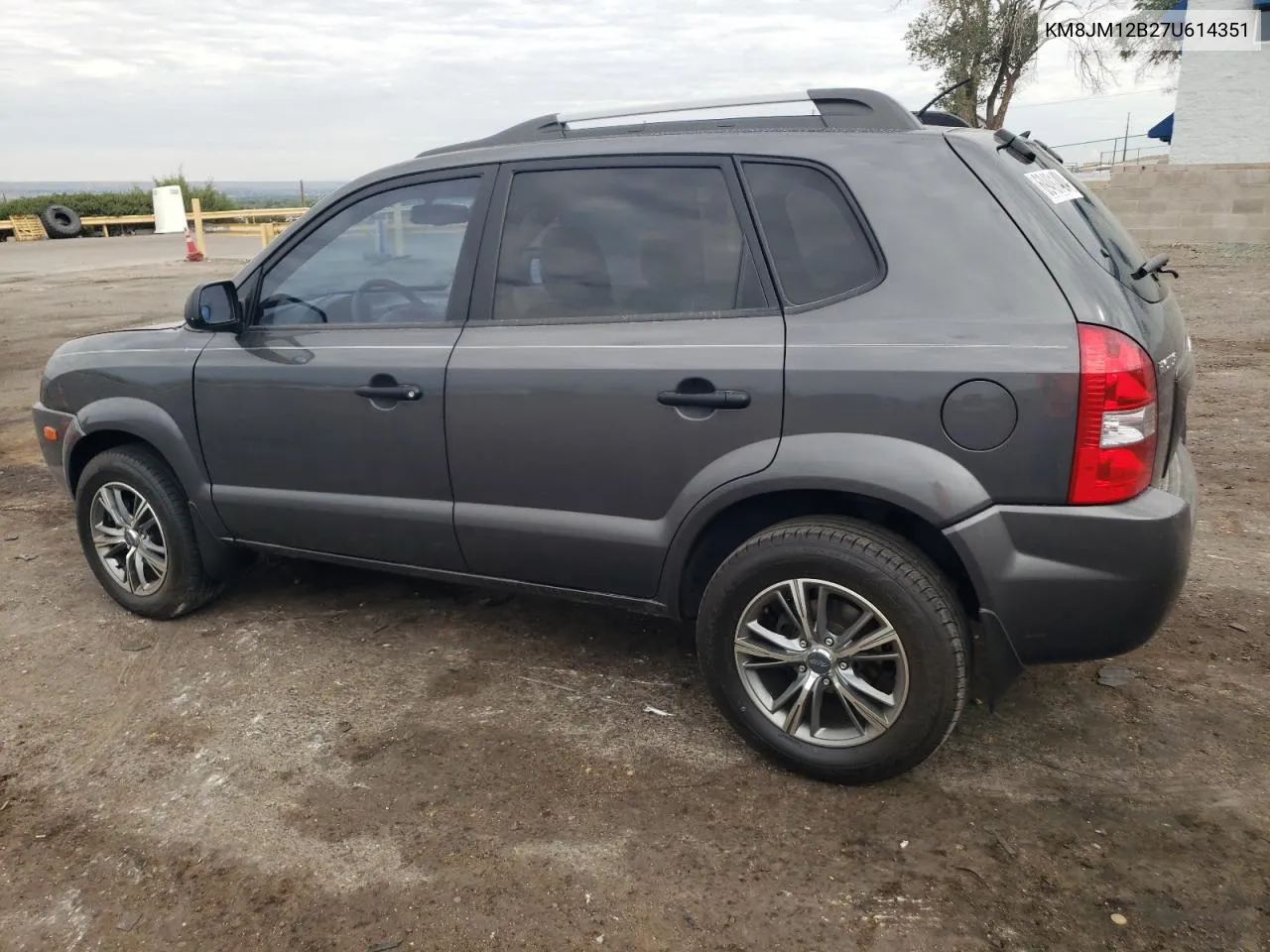 2007 Hyundai Tucson Gls VIN: KM8JM12B27U614351 Lot: 69491404