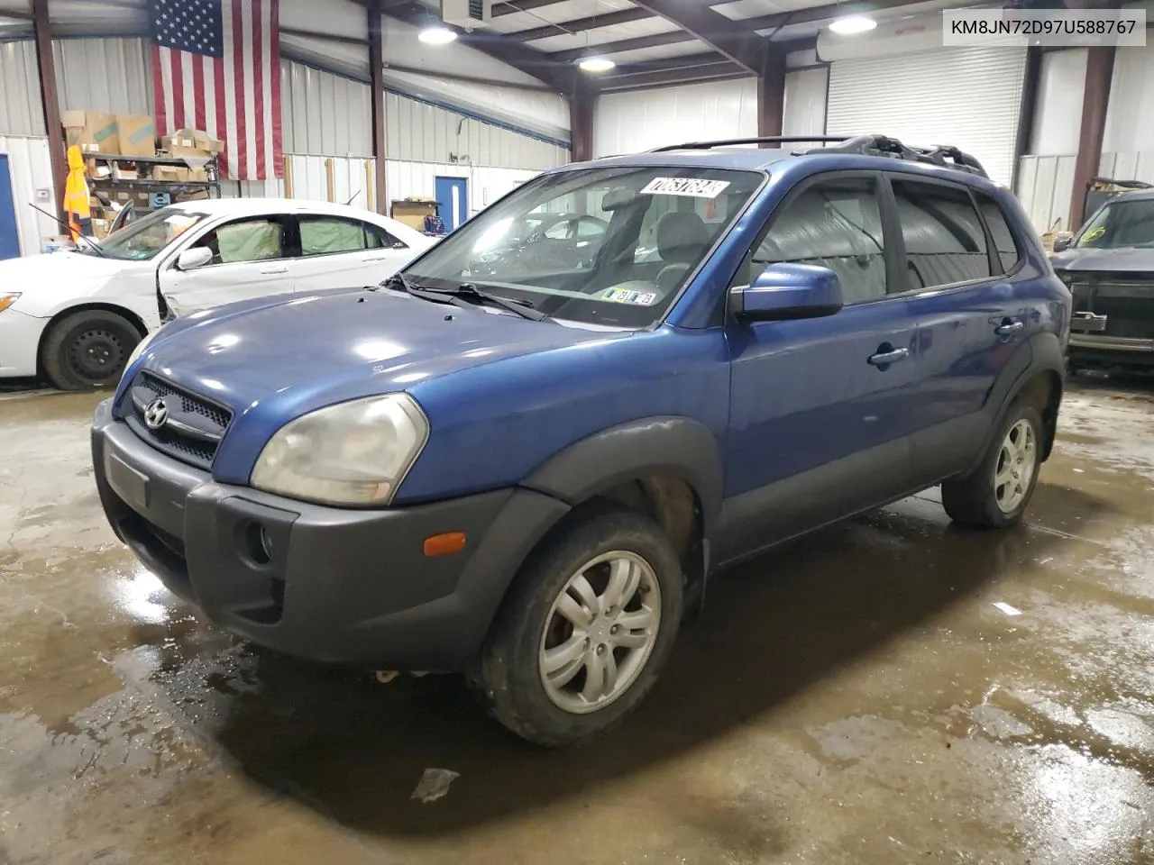 2007 Hyundai Tucson Se VIN: KM8JN72D97U588767 Lot: 70637684