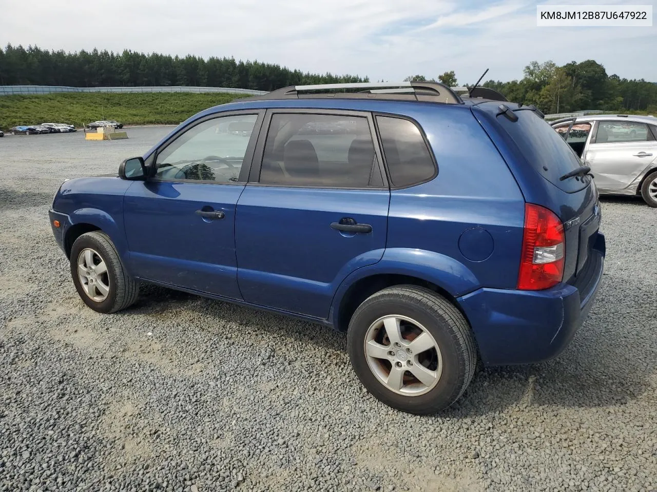 2007 Hyundai Tucson Gls VIN: KM8JM12B87U647922 Lot: 71345074