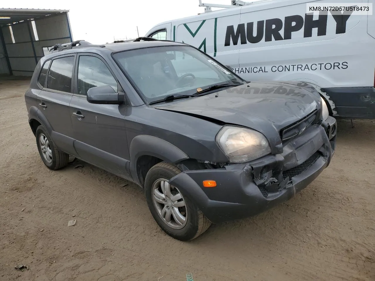 2007 Hyundai Tucson Se VIN: KM8JN72D57U518473 Lot: 71998814