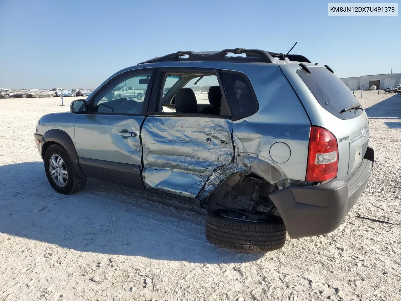 2007 Hyundai Tucson Se VIN: KM8JN12DX7U491378 Lot: 73783544