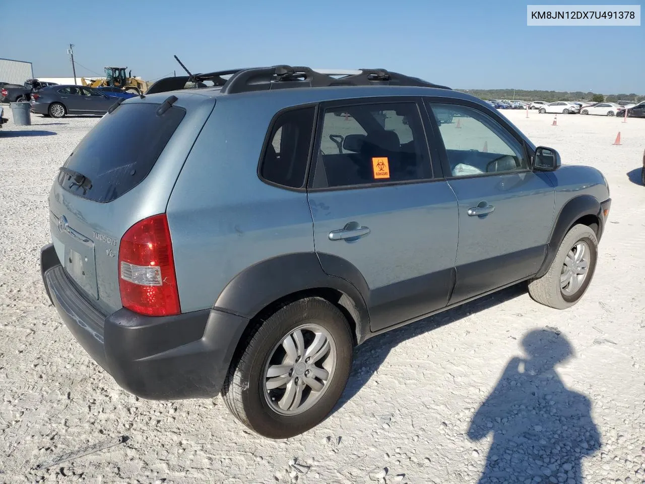 2007 Hyundai Tucson Se VIN: KM8JN12DX7U491378 Lot: 73783544