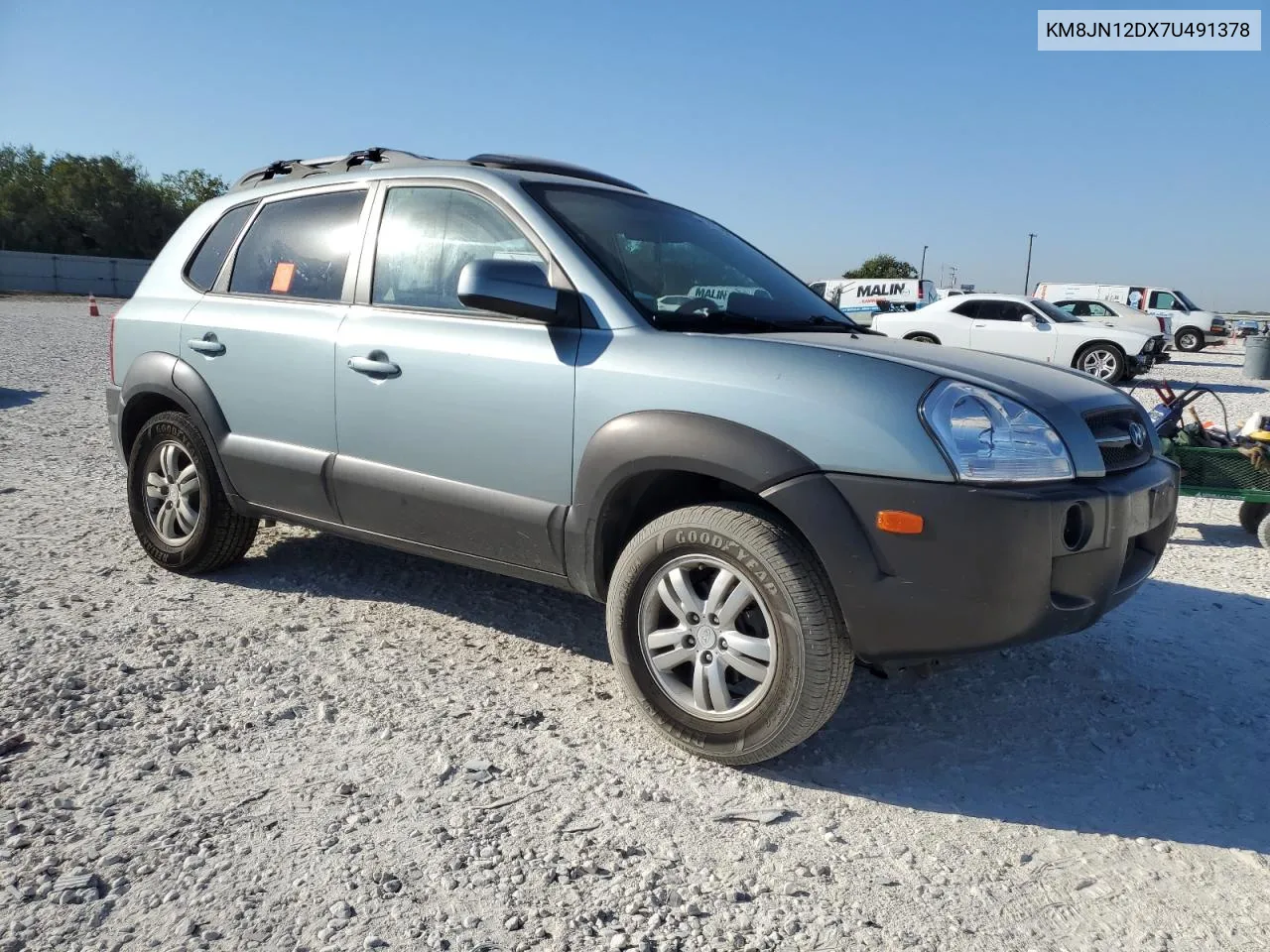 2007 Hyundai Tucson Se VIN: KM8JN12DX7U491378 Lot: 73783544