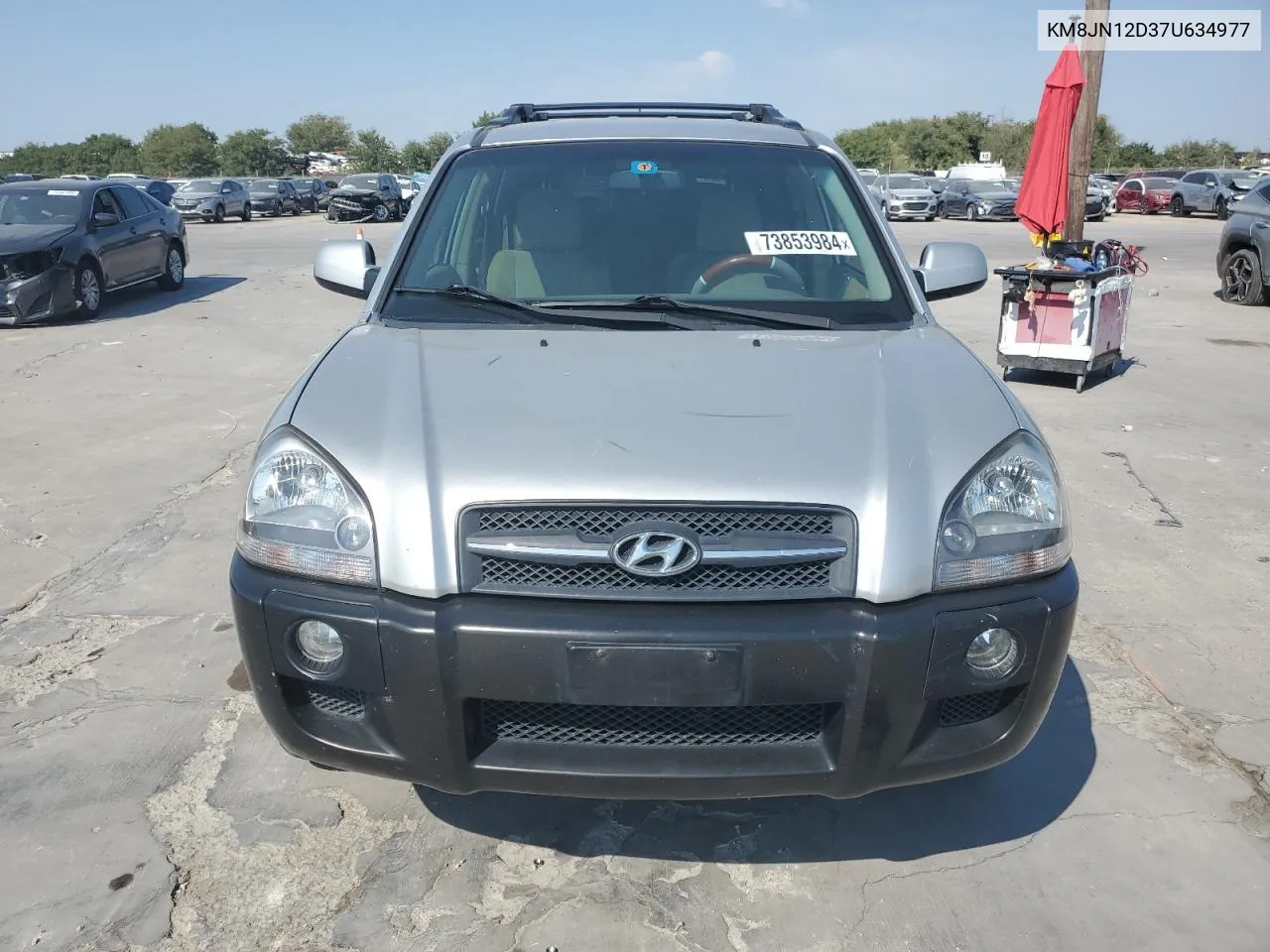 2007 Hyundai Tucson Se VIN: KM8JN12D37U634977 Lot: 73853984