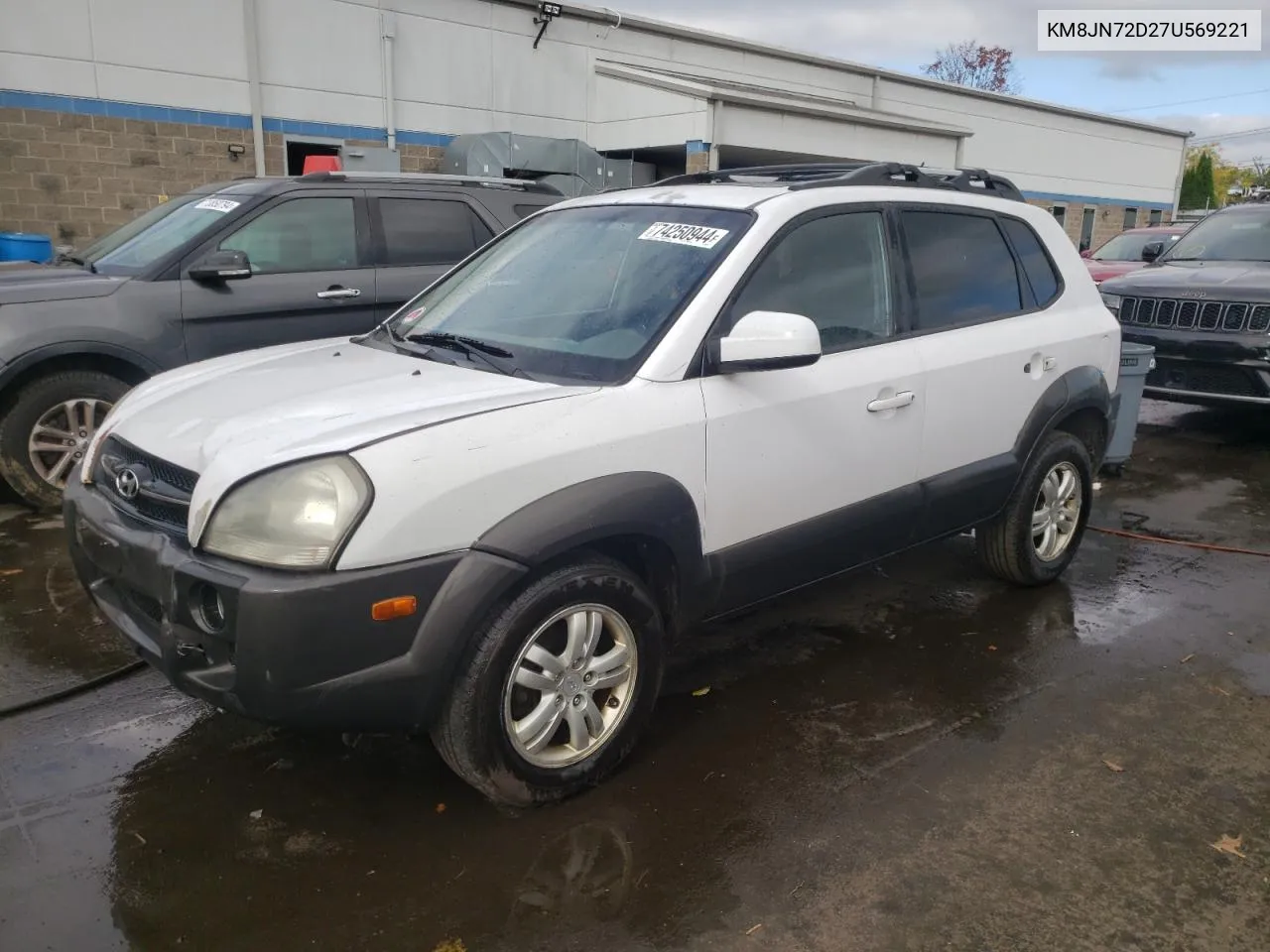 2007 Hyundai Tucson Se VIN: KM8JN72D27U569221 Lot: 74250944