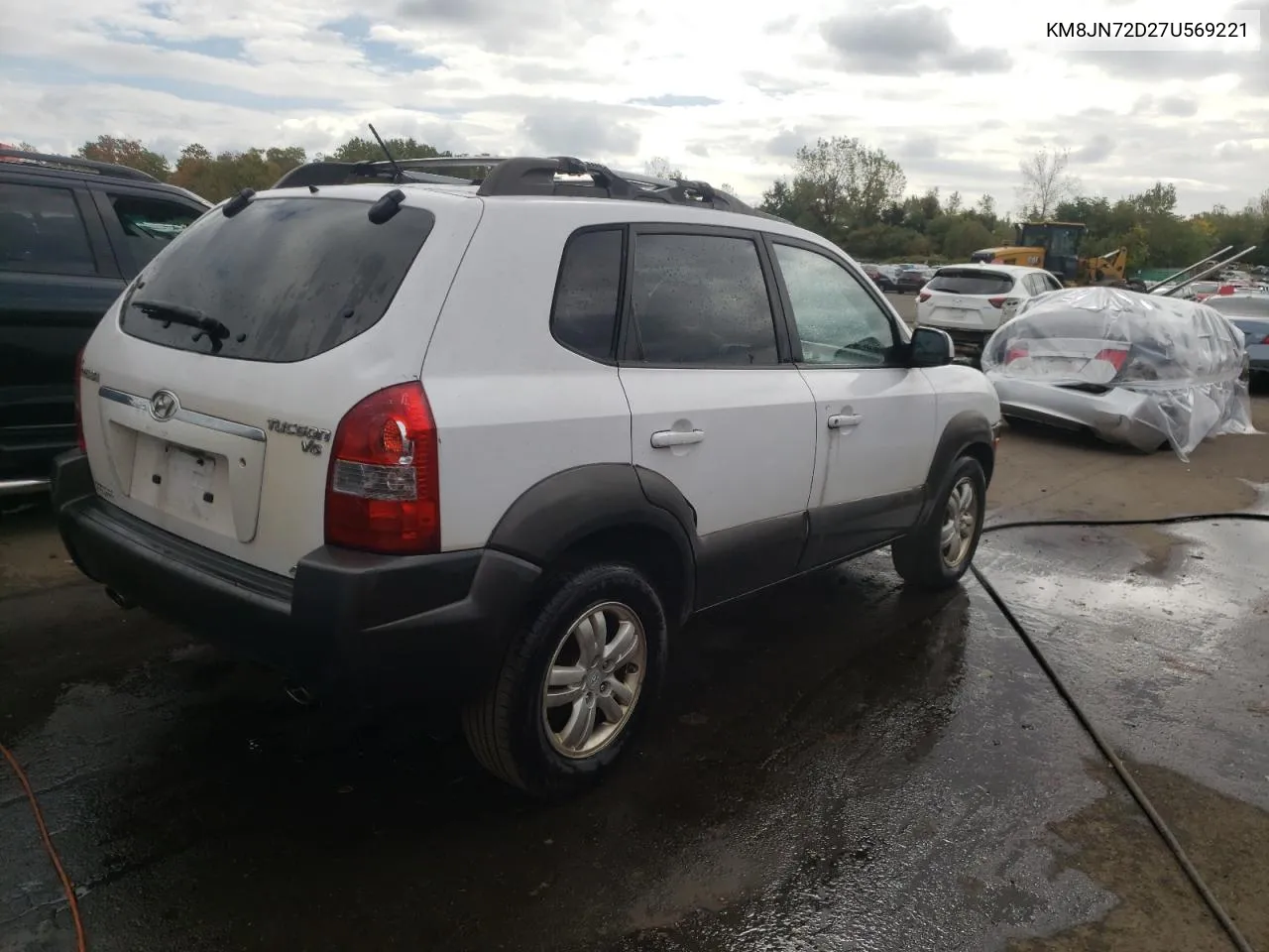 2007 Hyundai Tucson Se VIN: KM8JN72D27U569221 Lot: 74250944