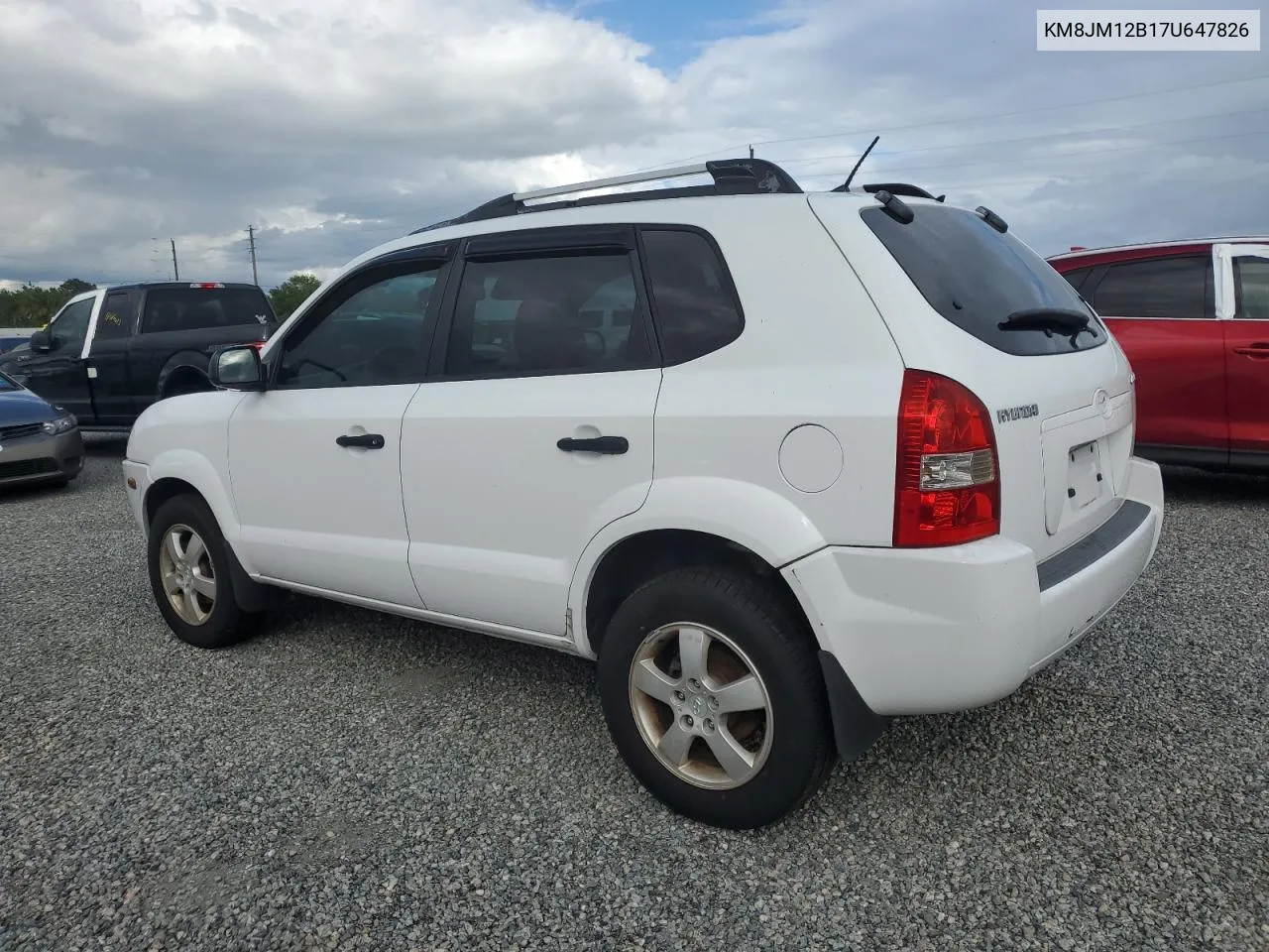 2007 Hyundai Tucson Gls VIN: KM8JM12B17U647826 Lot: 74586934