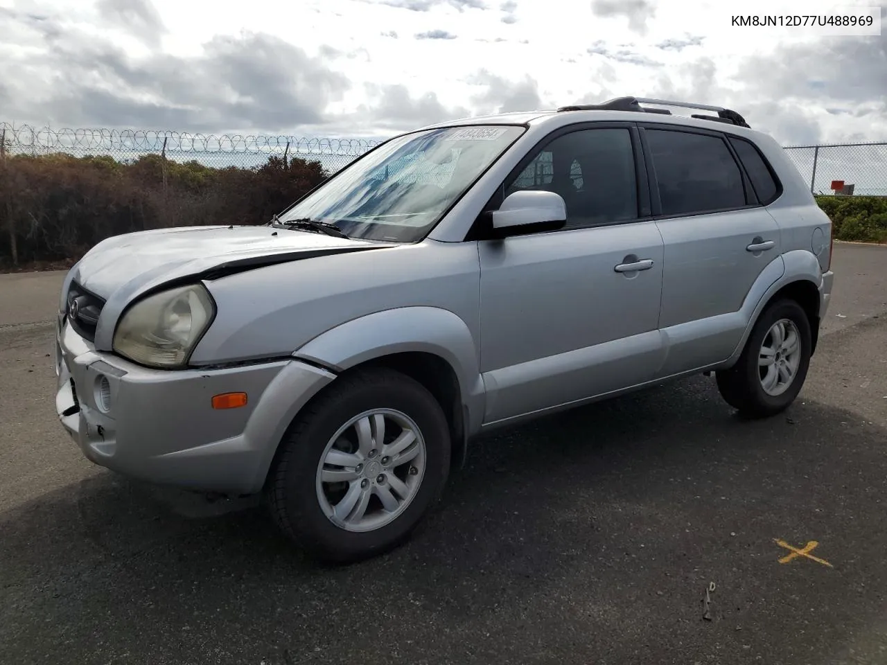 2007 Hyundai Tucson Se VIN: KM8JN12D77U488969 Lot: 74843654