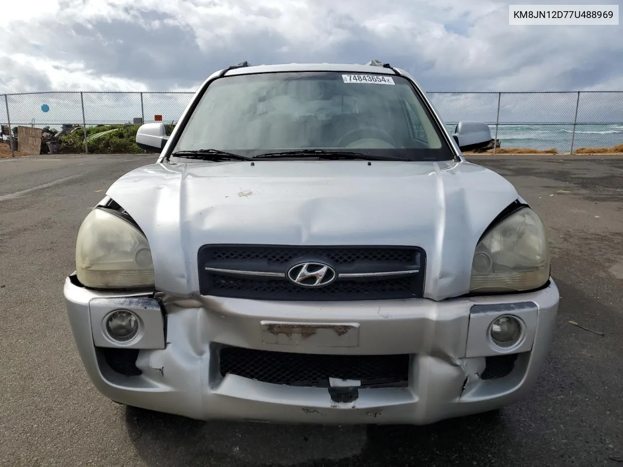 2007 Hyundai Tucson Se VIN: KM8JN12D77U488969 Lot: 74843654