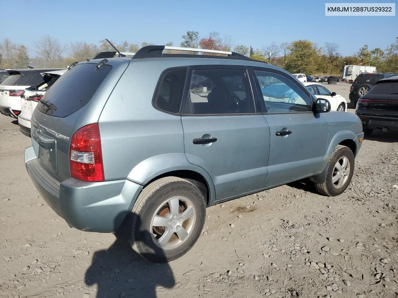 2007 Hyundai Tucson Gls VIN: KM8JM12B87U529322 Lot: 76936004