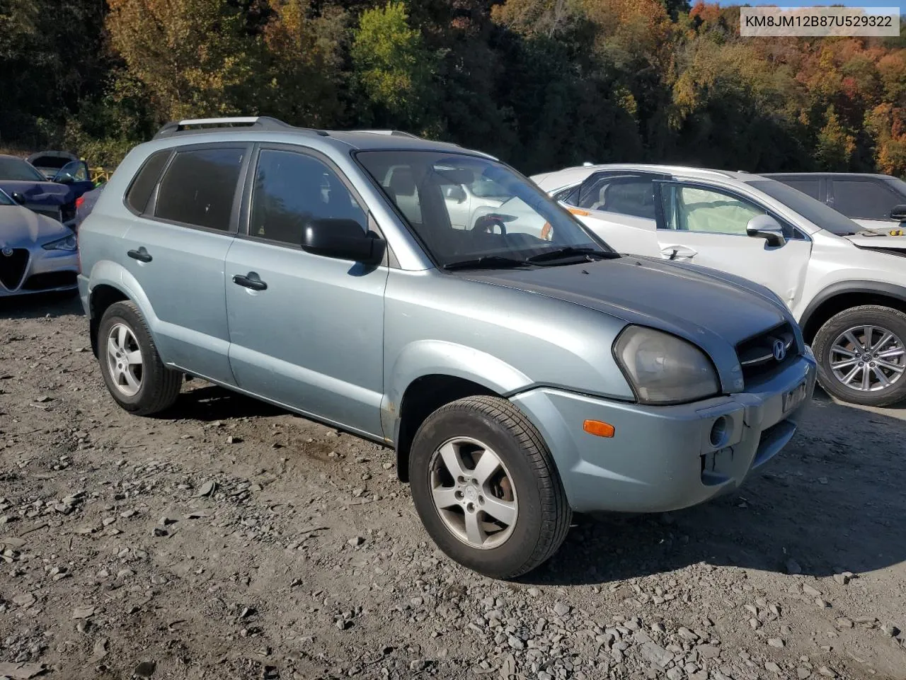 2007 Hyundai Tucson Gls VIN: KM8JM12B87U529322 Lot: 76936004