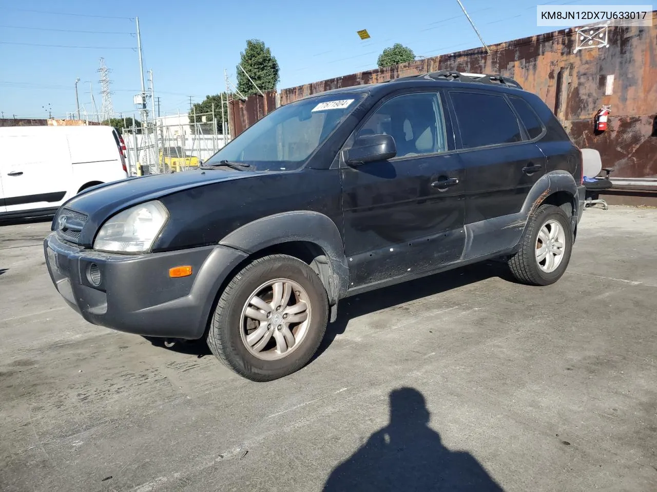 2007 Hyundai Tucson Se VIN: KM8JN12DX7U633017 Lot: 77671904