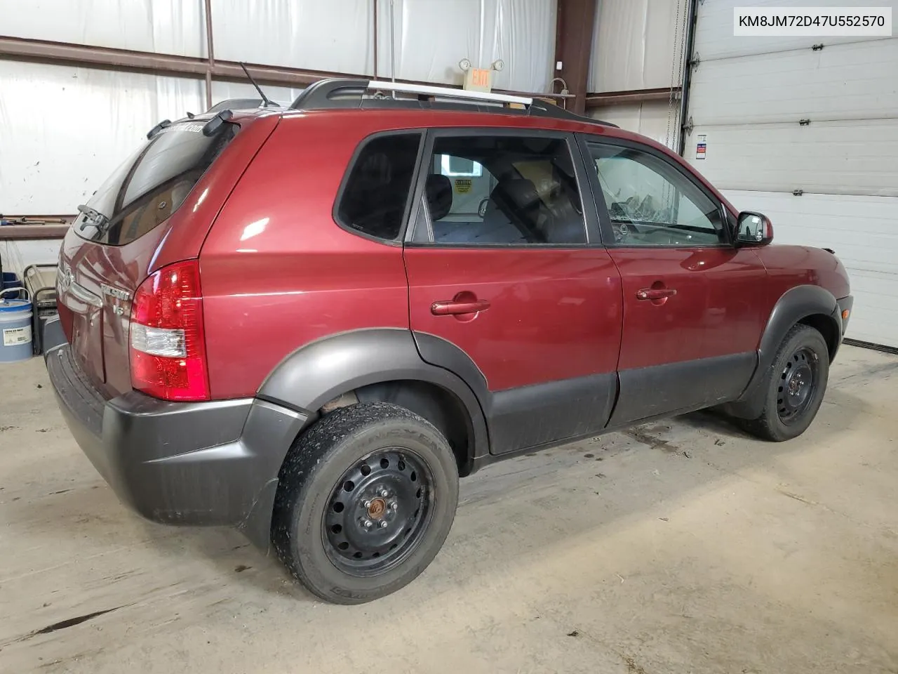 2007 Hyundai Tucson Gl VIN: KM8JM72D47U552570 Lot: 78633594