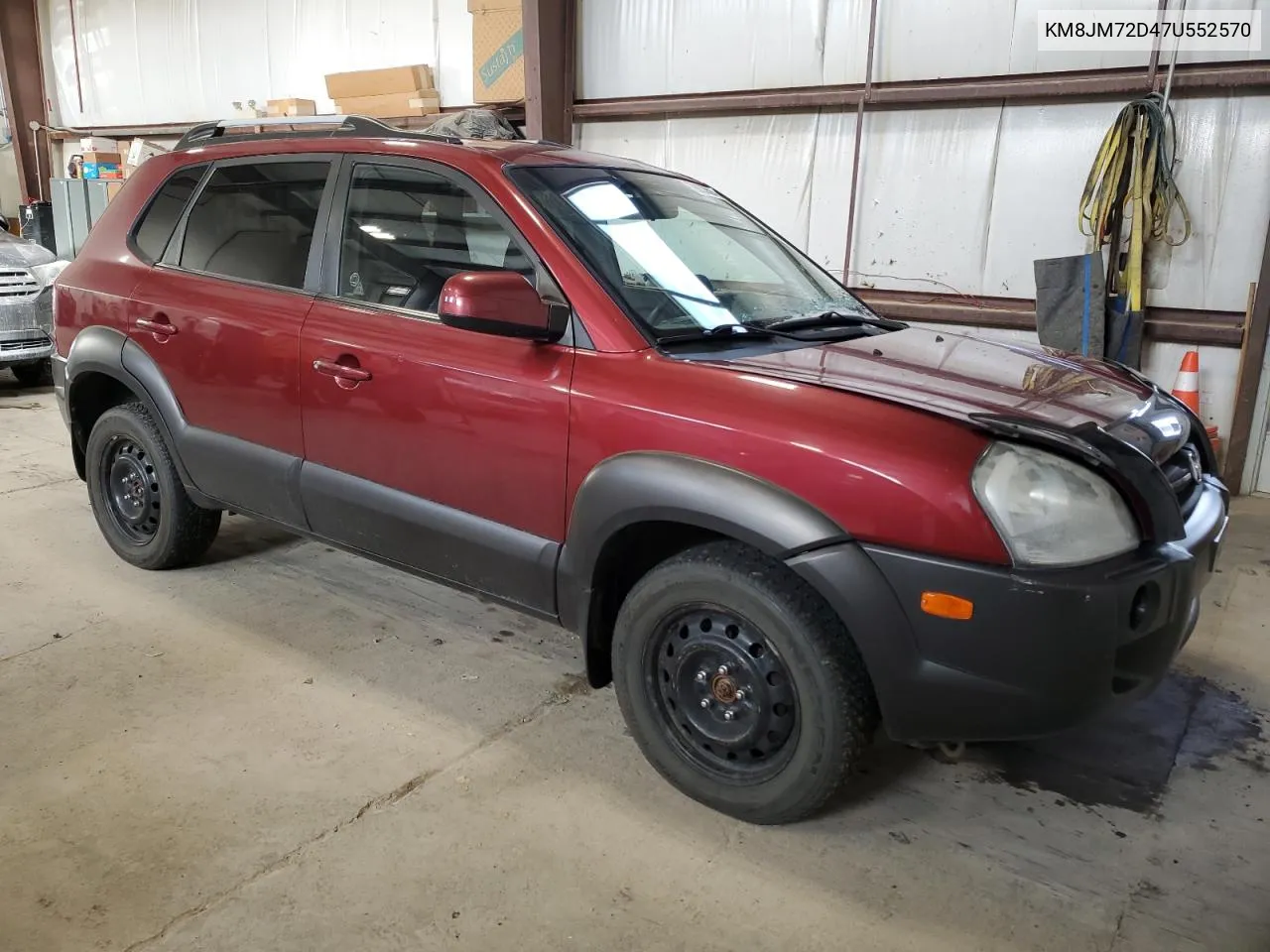 2007 Hyundai Tucson Gl VIN: KM8JM72D47U552570 Lot: 78633594