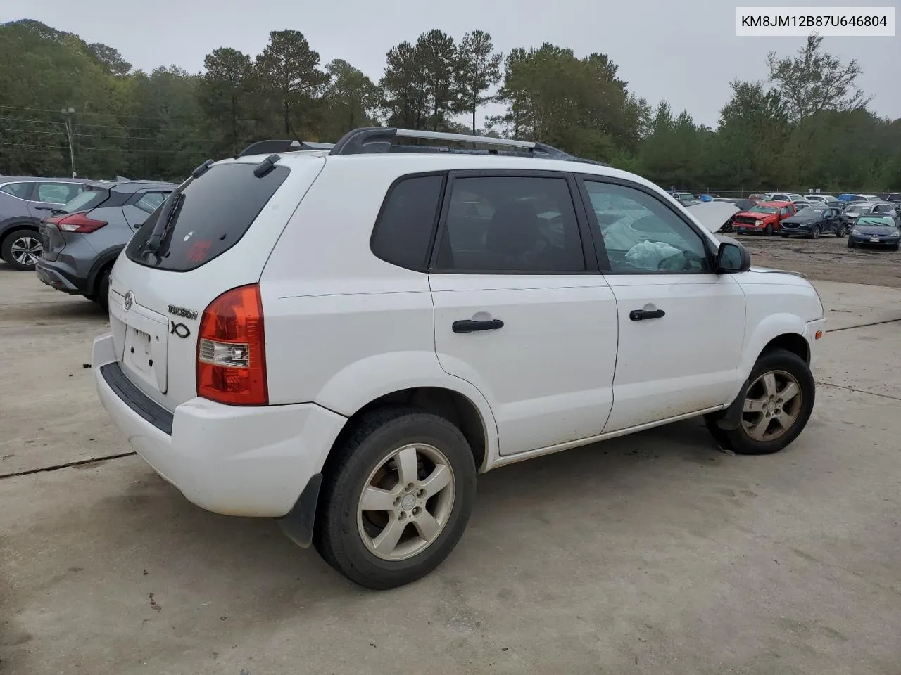 2007 Hyundai Tucson Gls VIN: KM8JM12B87U646804 Lot: 78984824