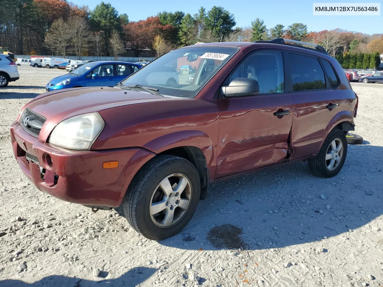 2007 Hyundai Tucson Gls VIN: KM8JM12BX7U563486 Lot: 79578654