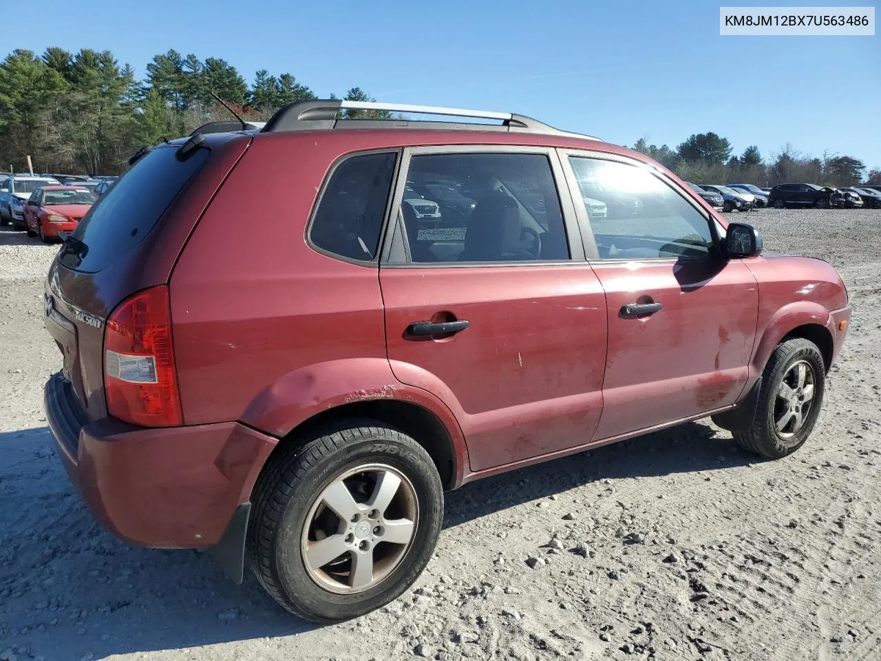 2007 Hyundai Tucson Gls VIN: KM8JM12BX7U563486 Lot: 79578654