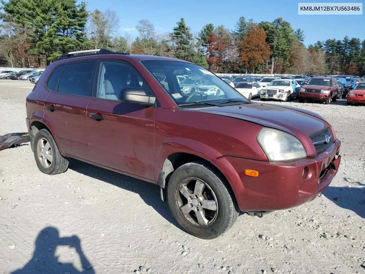 2007 Hyundai Tucson Gls VIN: KM8JM12BX7U563486 Lot: 79578654