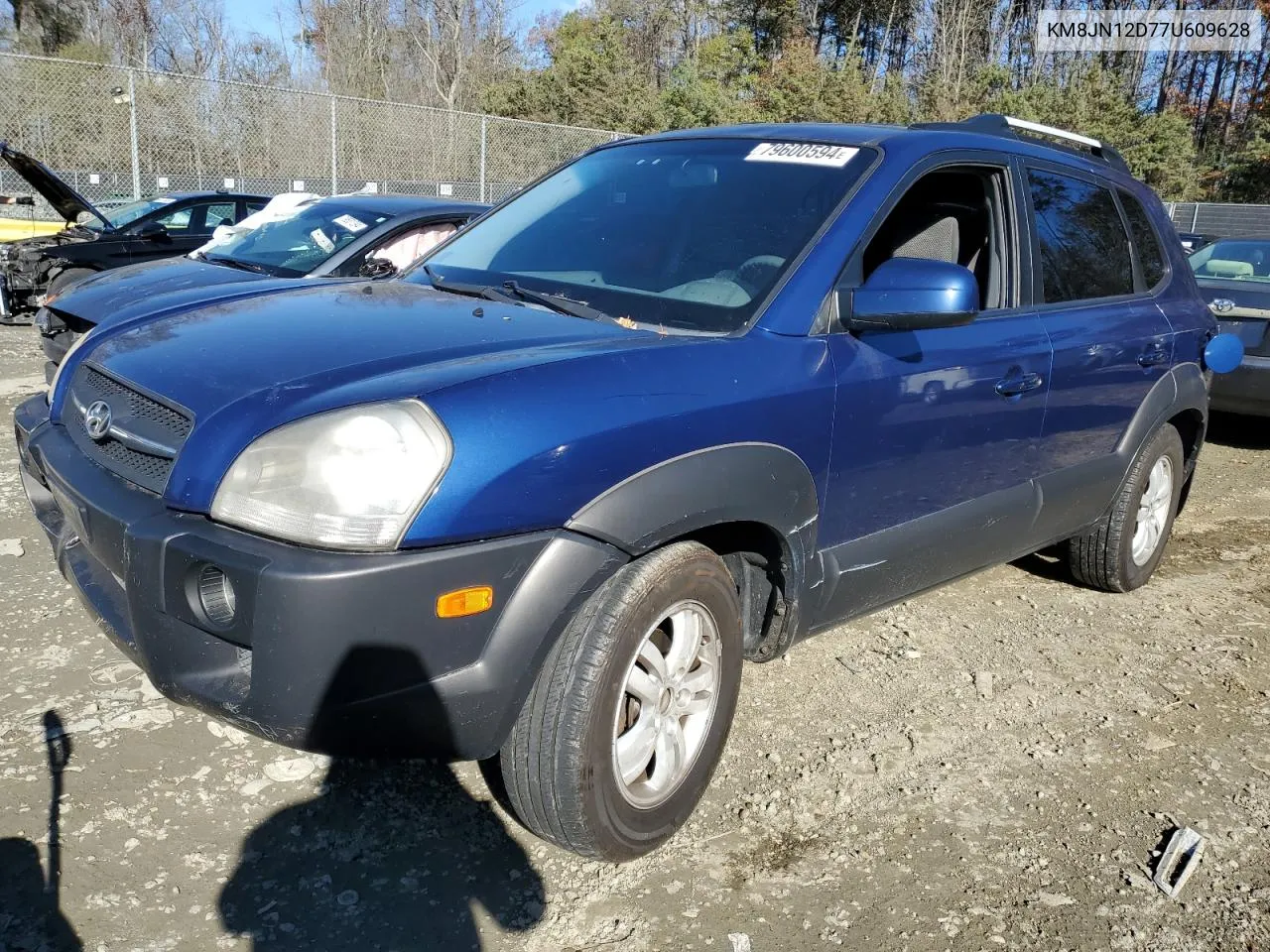 2007 Hyundai Tucson Se VIN: KM8JN12D77U609628 Lot: 79600594