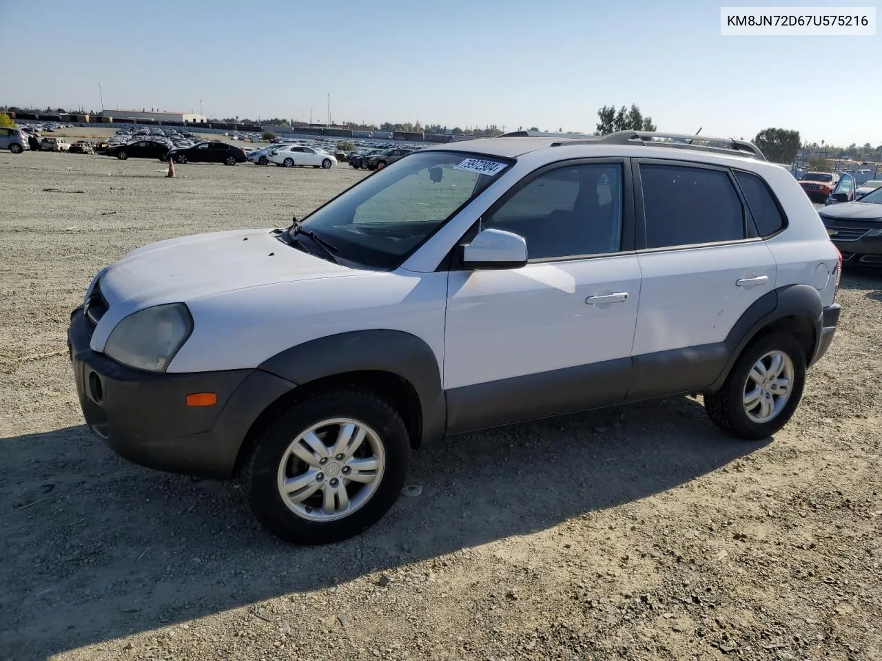 2007 Hyundai Tucson Se VIN: KM8JN72D67U575216 Lot: 79972904