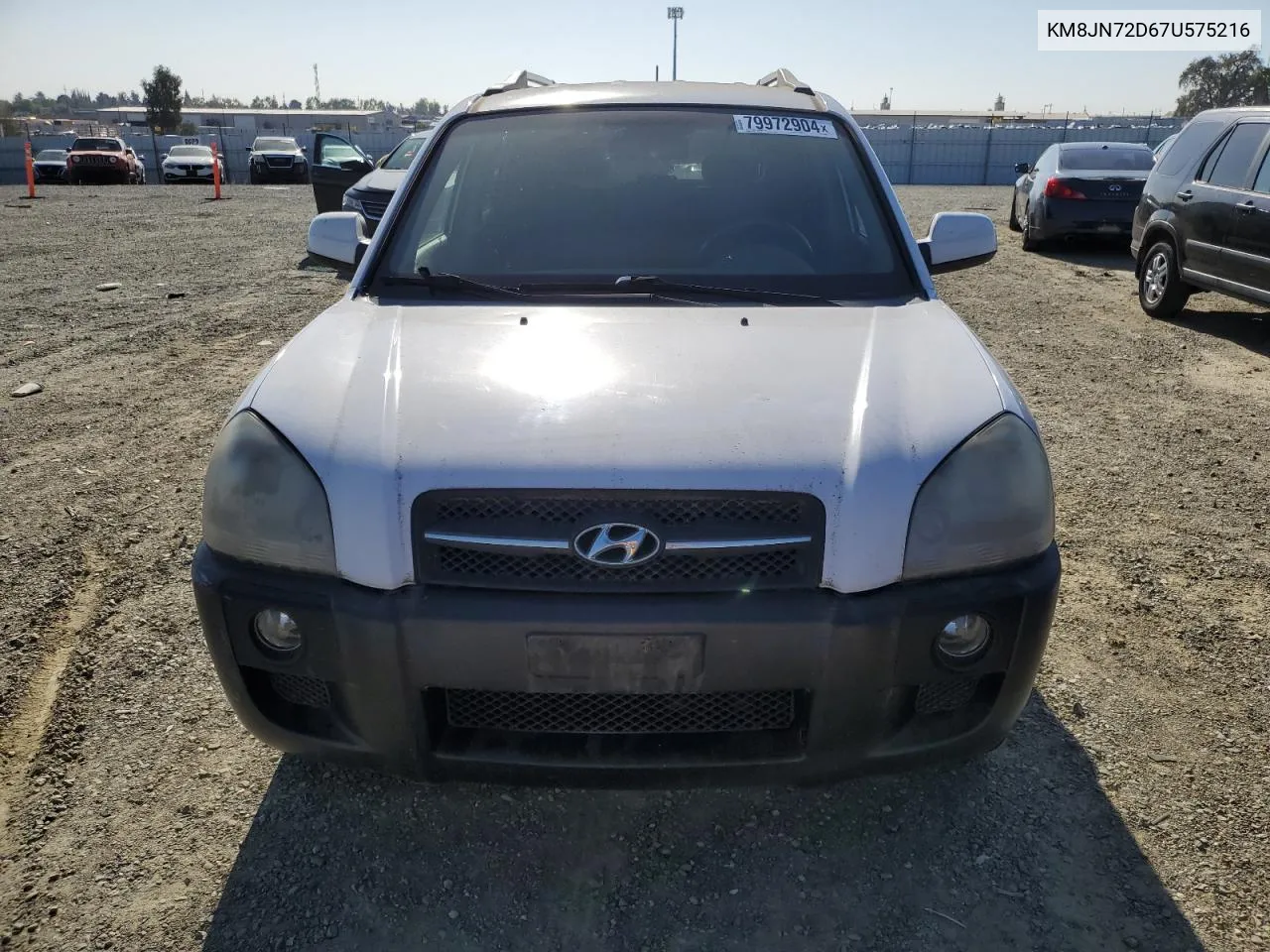 2007 Hyundai Tucson Se VIN: KM8JN72D67U575216 Lot: 79972904