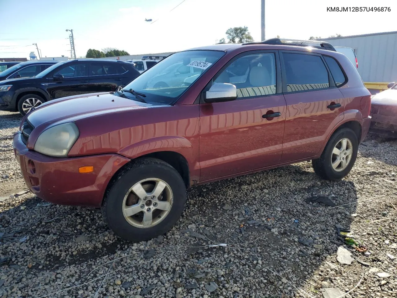 2007 Hyundai Tucson Gls VIN: KM8JM12B57U496876 Lot: 80195724