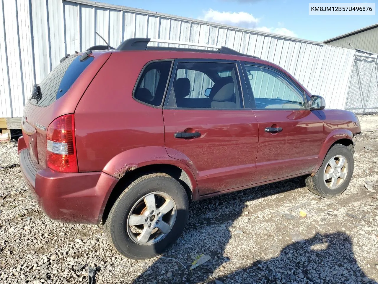 2007 Hyundai Tucson Gls VIN: KM8JM12B57U496876 Lot: 80195724