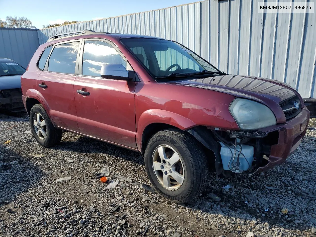 2007 Hyundai Tucson Gls VIN: KM8JM12B57U496876 Lot: 80195724