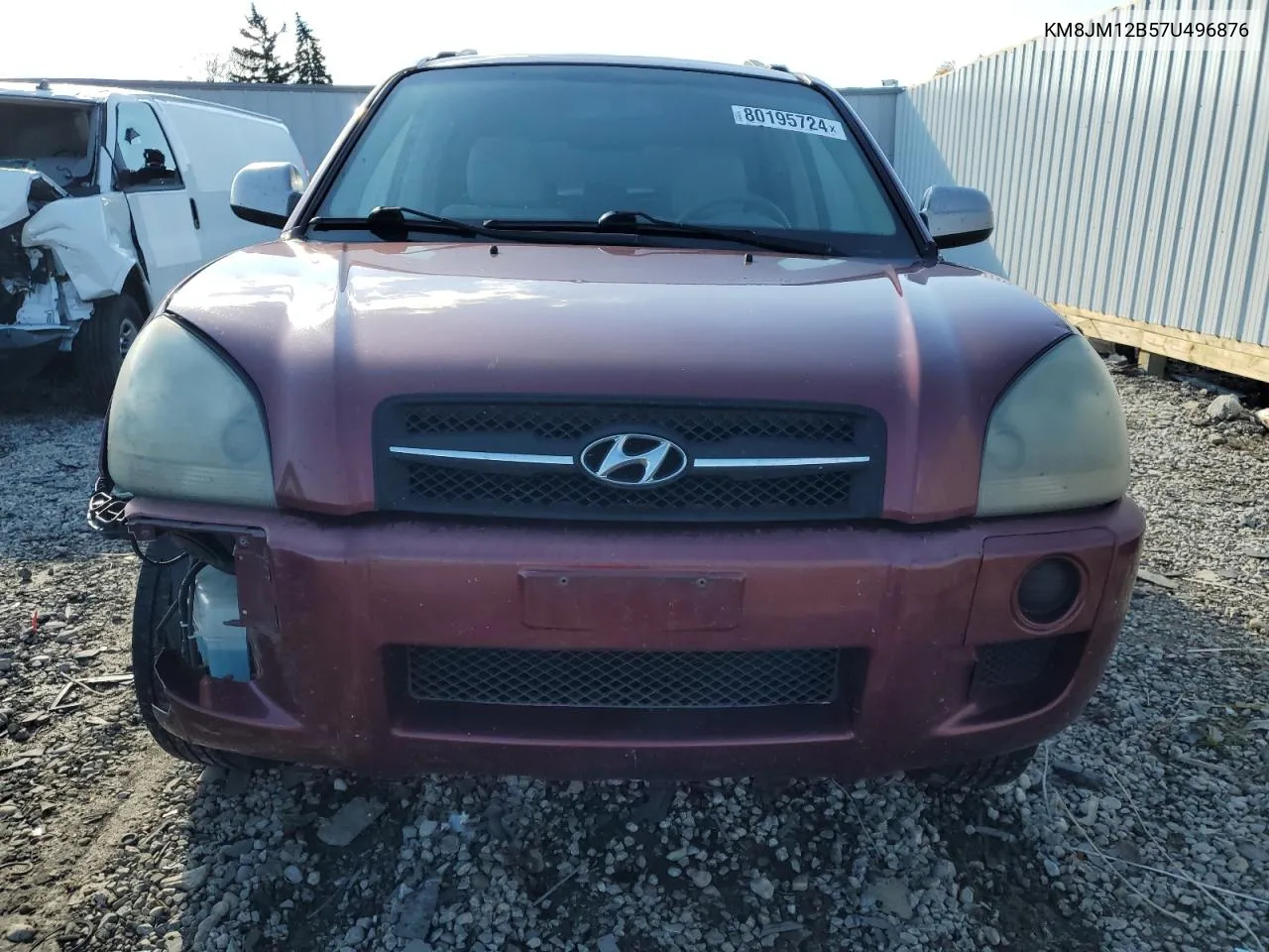 2007 Hyundai Tucson Gls VIN: KM8JM12B57U496876 Lot: 80195724