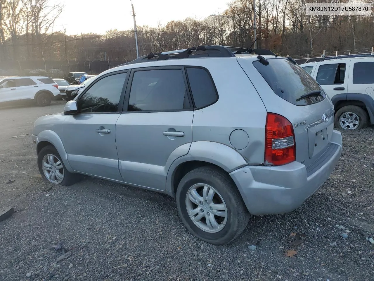 2007 Hyundai Tucson Se VIN: KM8JN12D17U587870 Lot: 80851704