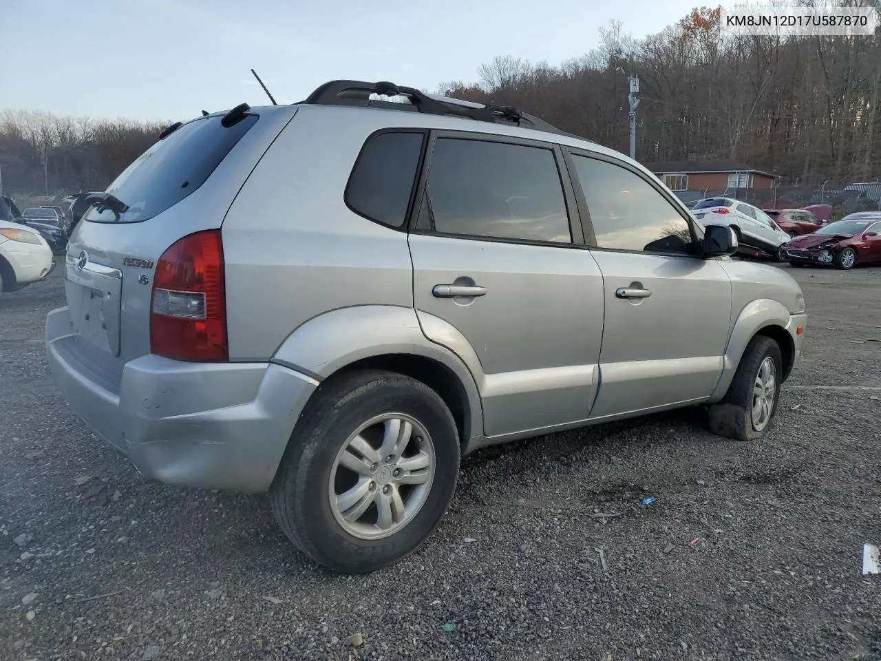 2007 Hyundai Tucson Se VIN: KM8JN12D17U587870 Lot: 80851704