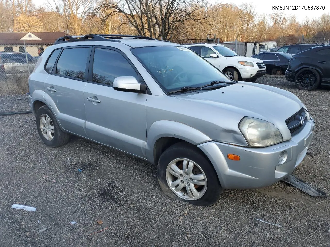 2007 Hyundai Tucson Se VIN: KM8JN12D17U587870 Lot: 80851704