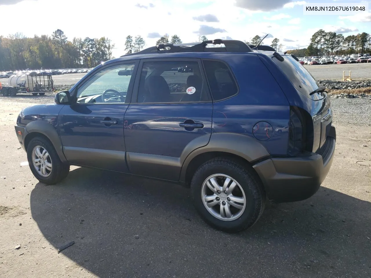 2007 Hyundai Tucson Se VIN: KM8JN12D67U619048 Lot: 81087214