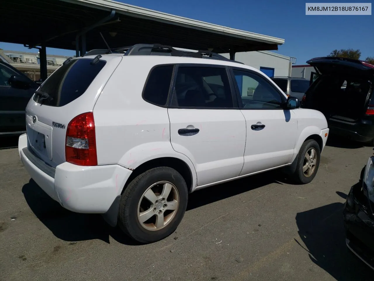 2008 Hyundai Tucson Gls VIN: KM8JM12B18U876167 Lot: 54810374