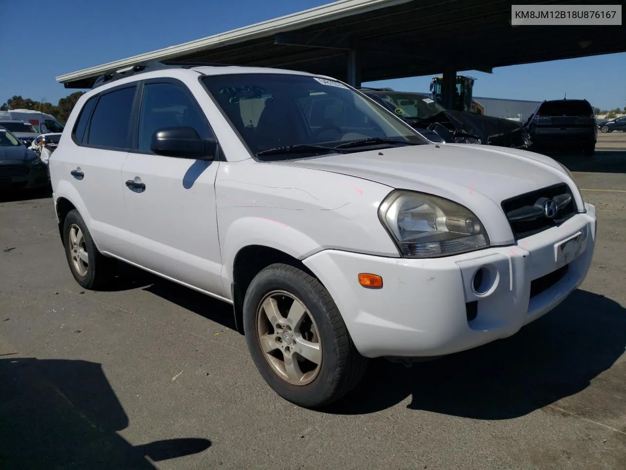 2008 Hyundai Tucson Gls VIN: KM8JM12B18U876167 Lot: 54810374