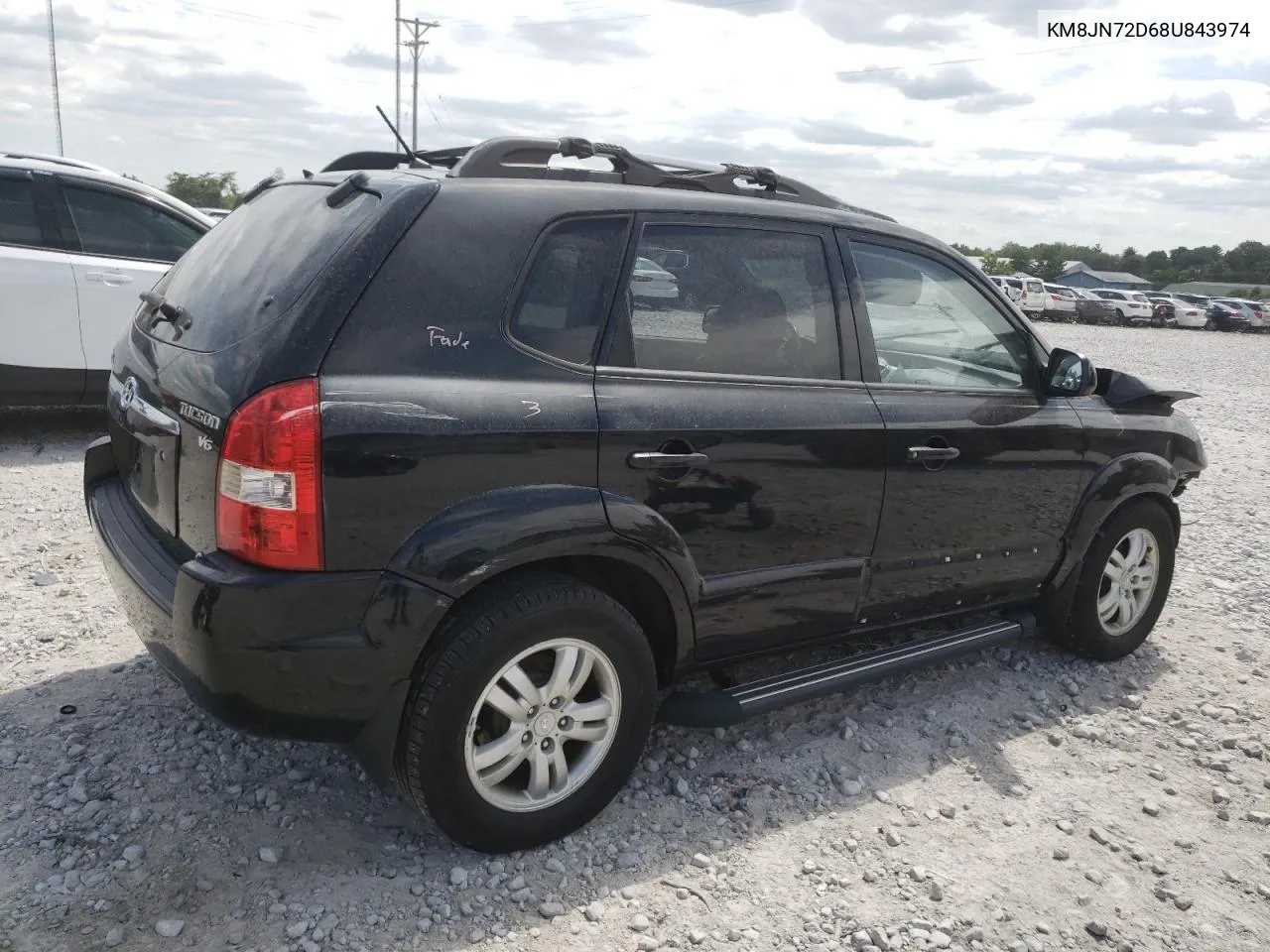 2008 Hyundai Tucson Se VIN: KM8JN72D68U843974 Lot: 67086484