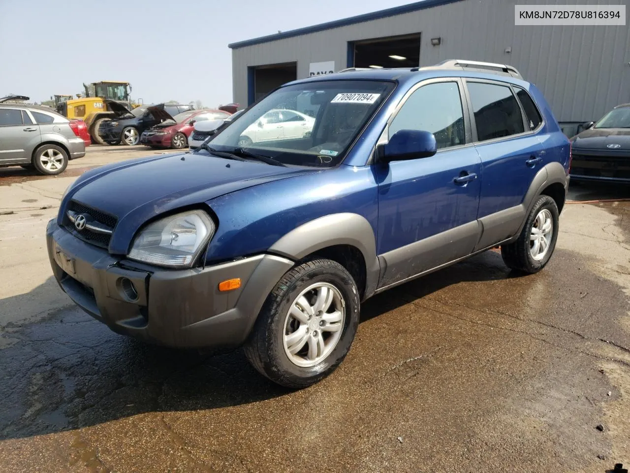 KM8JN72D78U816394 2008 Hyundai Tucson Se