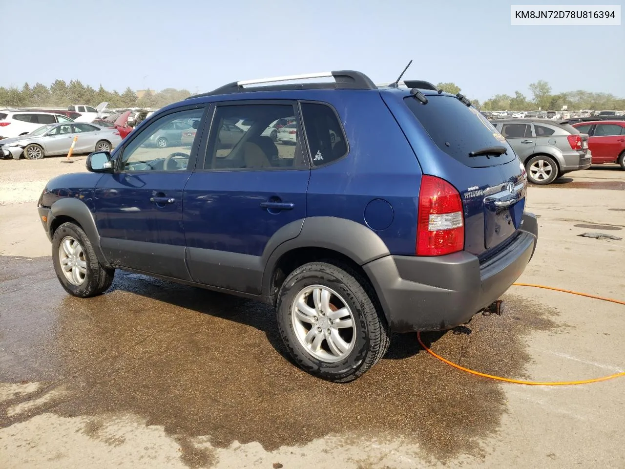 KM8JN72D78U816394 2008 Hyundai Tucson Se