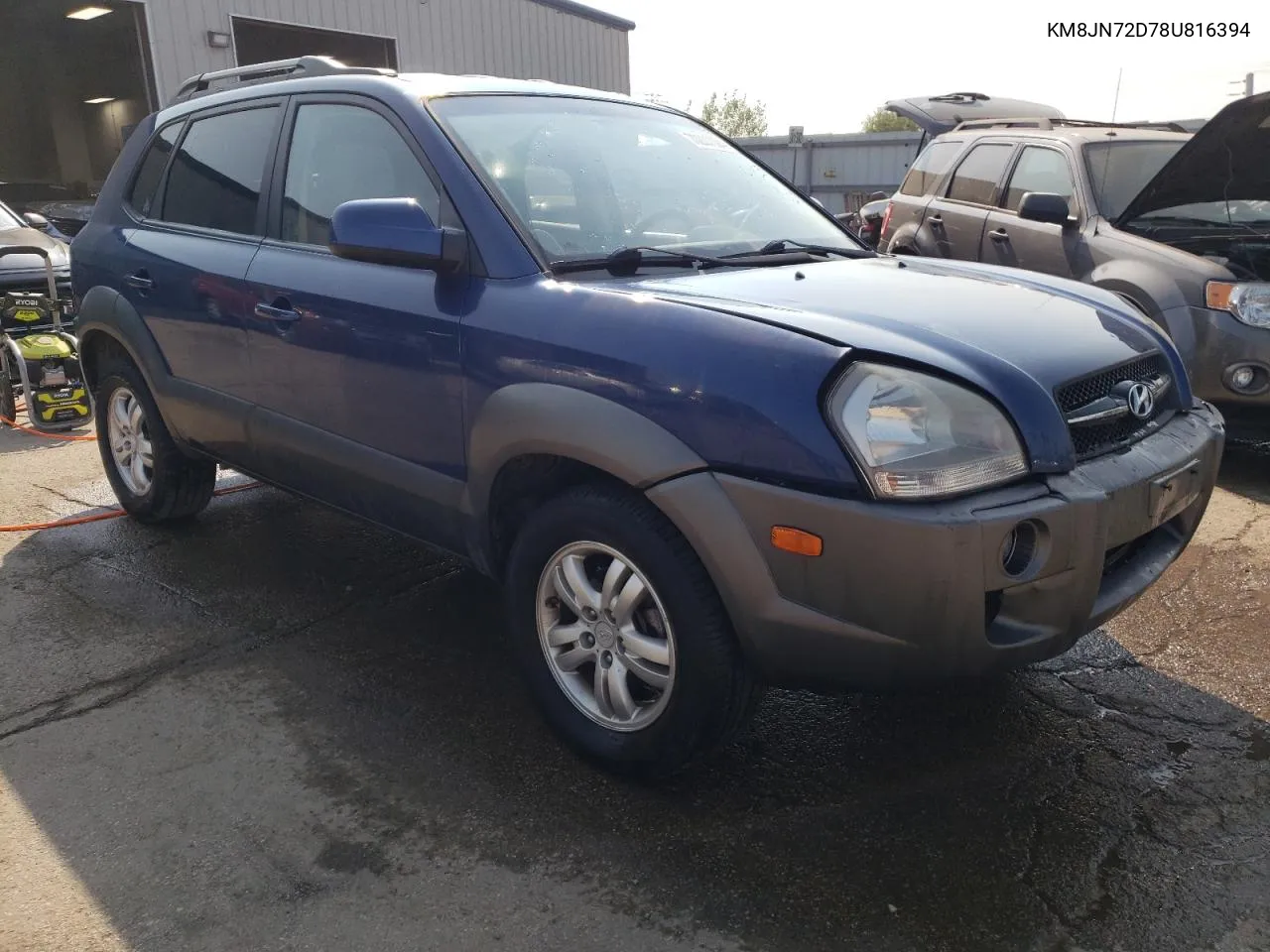 2008 Hyundai Tucson Se VIN: KM8JN72D78U816394 Lot: 70907094