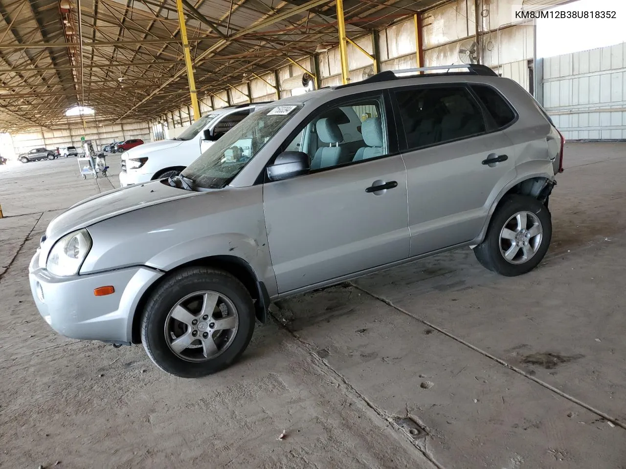 2008 Hyundai Tucson Gls VIN: KM8JM12B38U818352 Lot: 71503394