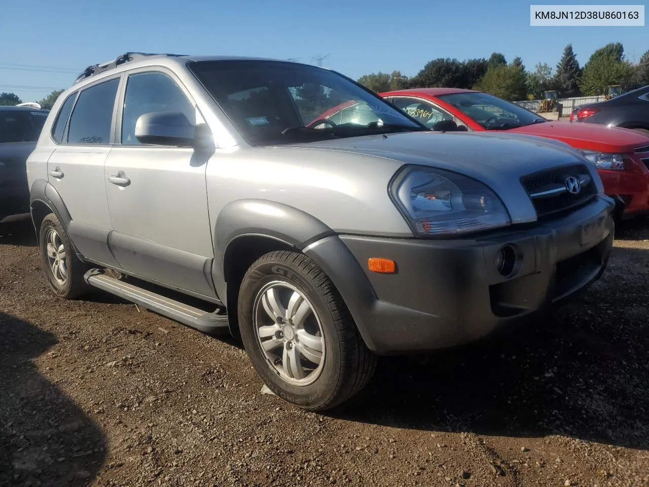 2008 Hyundai Tucson Se VIN: KM8JN12D38U860163 Lot: 72245294