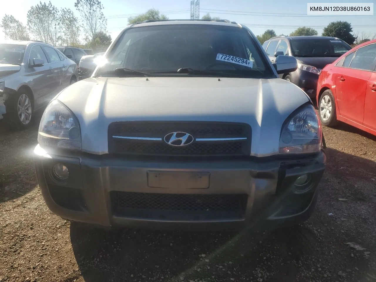 2008 Hyundai Tucson Se VIN: KM8JN12D38U860163 Lot: 72245294