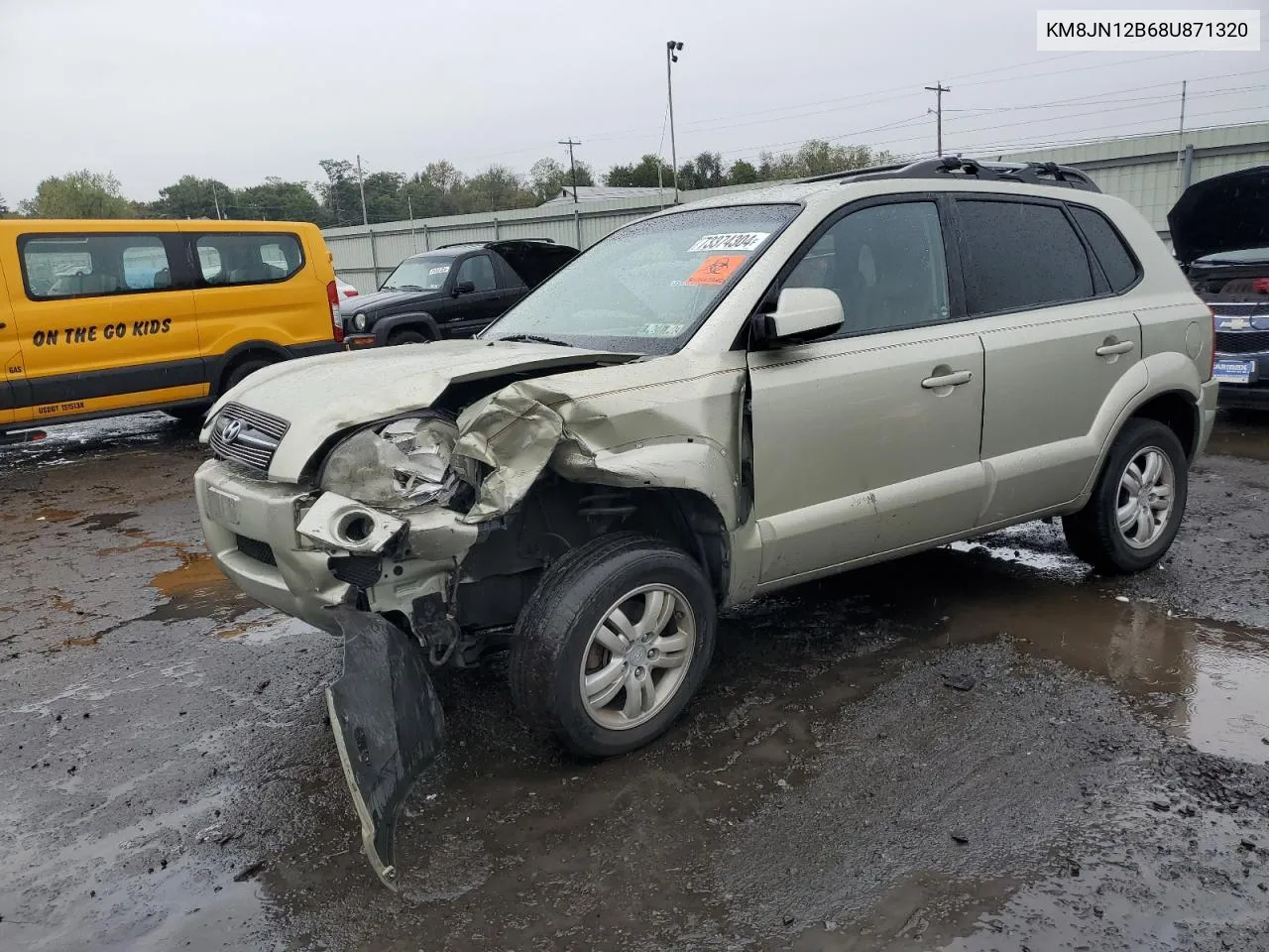 2008 Hyundai Tucson Se VIN: KM8JN12B68U871320 Lot: 73374304