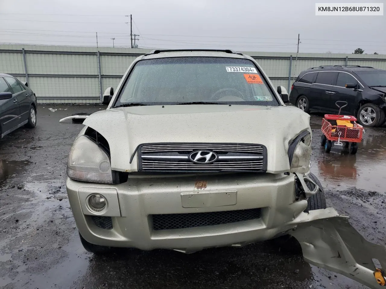 2008 Hyundai Tucson Se VIN: KM8JN12B68U871320 Lot: 73374304