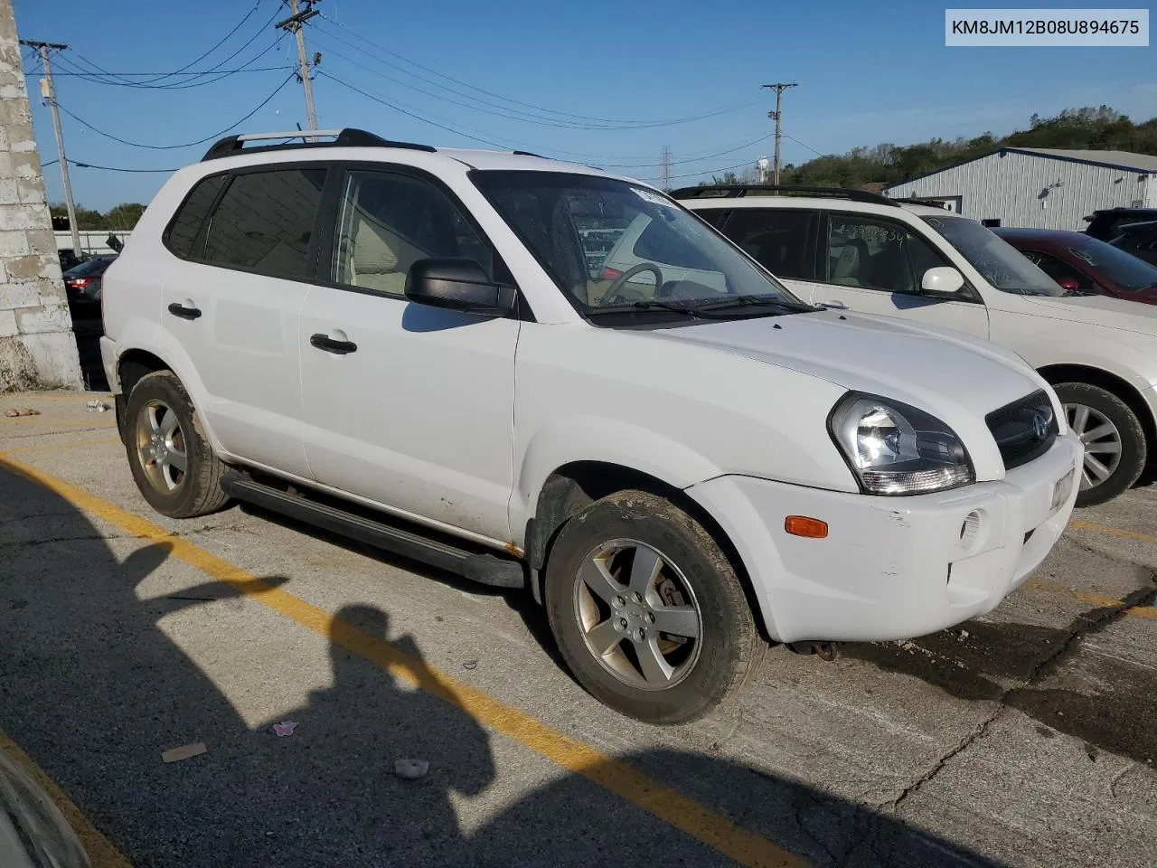 2008 Hyundai Tucson Gls VIN: KM8JM12B08U894675 Lot: 73475994