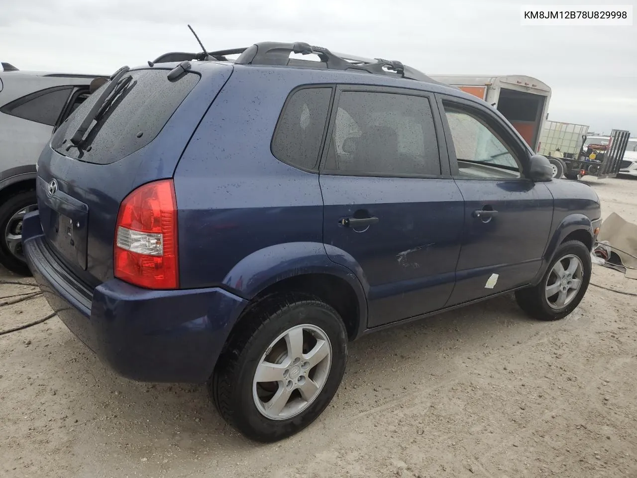 KM8JM12B78U829998 2008 Hyundai Tucson Gls