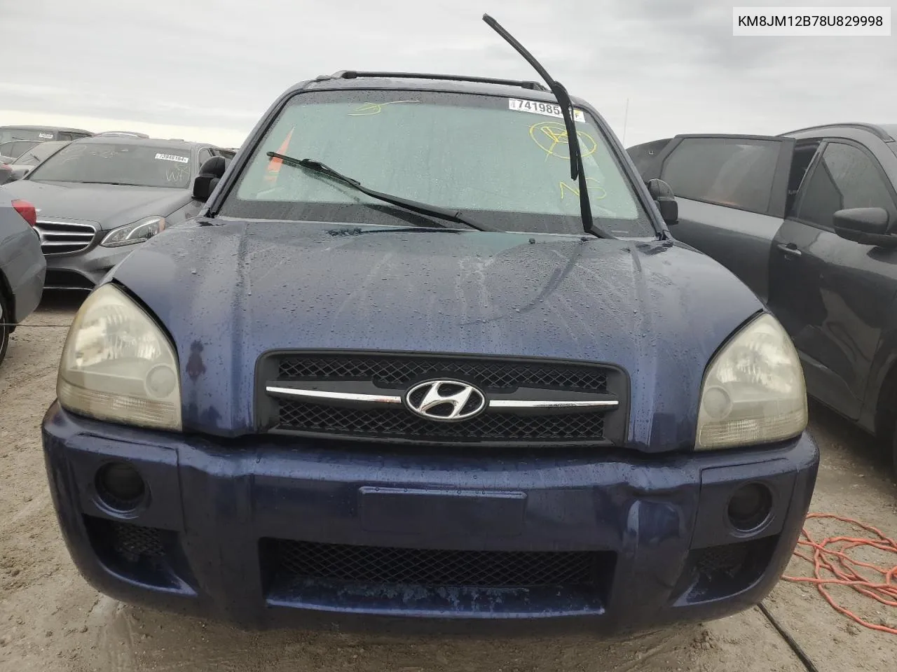 KM8JM12B78U829998 2008 Hyundai Tucson Gls