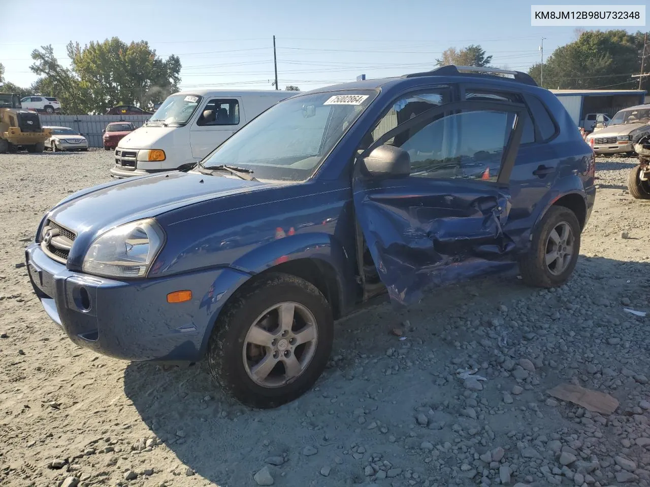 2008 Hyundai Tucson Gls VIN: KM8JM12B98U732348 Lot: 75002864